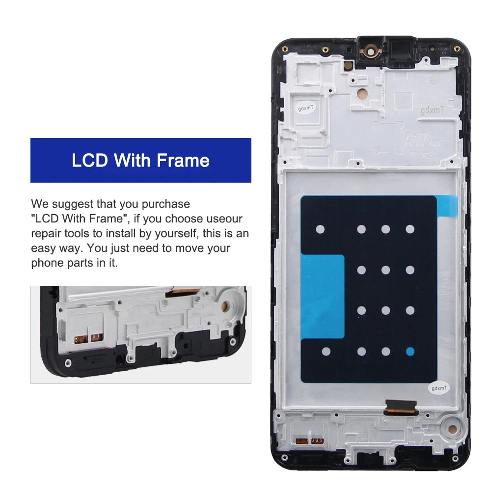 6.7" For Samsung Galaxy A17 5G A176 SM-A176B With Frame LCD Display Touch Screen Digitizer Assembly Replacement Parts Samsung phone repair parts