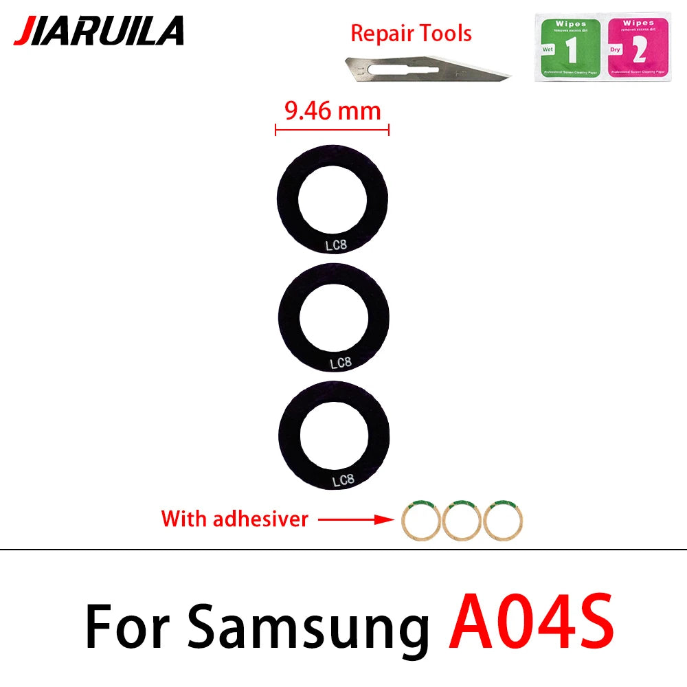 10Pcs, Back Camera Rear Camera Lens Glass With Sticker For Samsung A04 A04s A04e A14 A24 A34 A54 A05 A05s A15 A25 A35 A55 4G 5G