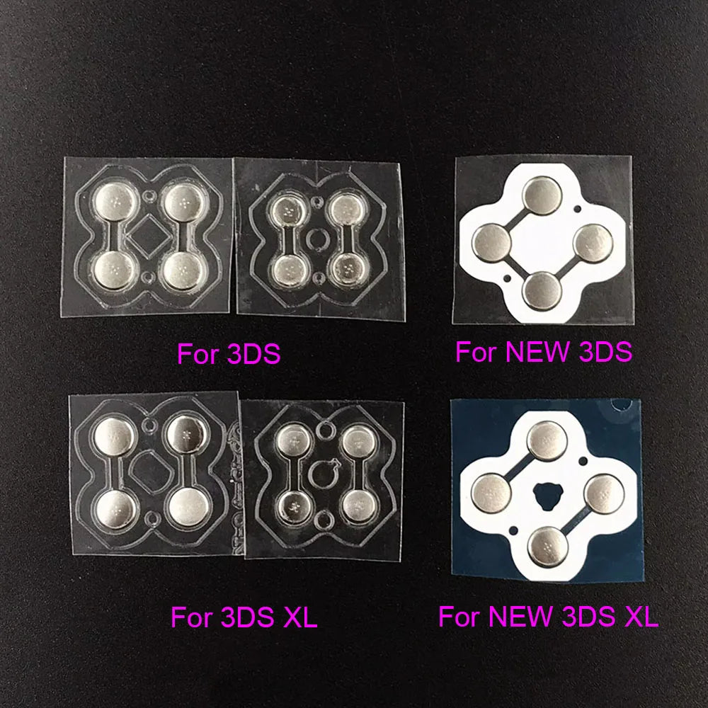 1-5-10pcs For 3DS XL LL New 3DS XL LL Controller D Pad Button Metal Dome Conductive Film Game console repair parts
