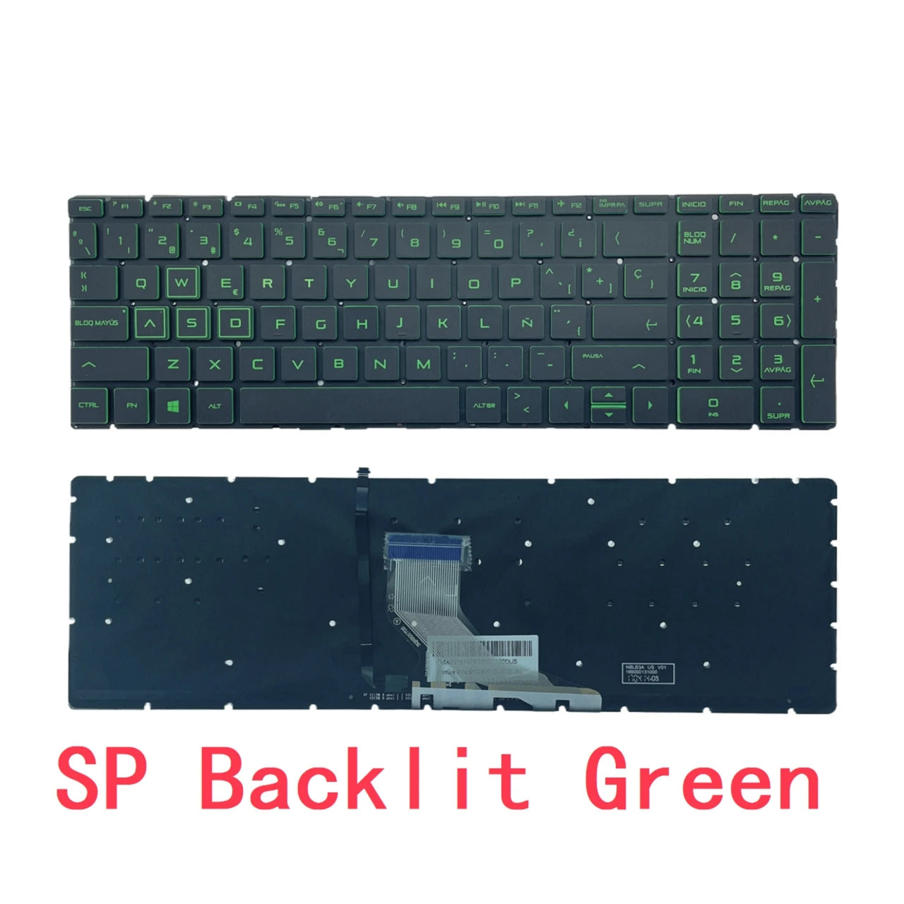 RU SP LA AR BR Backlit Keyboard For HP Pavilion 15-DA 15-CX 15-DB 15-DX 15-DR 250 G7 /255 G7 /256 G7 15-CN 15-CS 15-CR 15-CW 17-  HP laptop repair parts