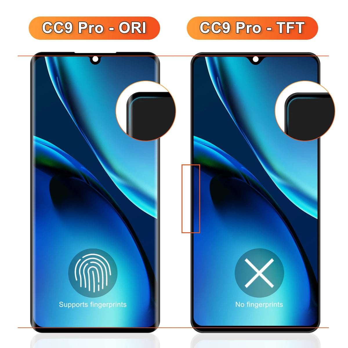 TFT 6.47" For Xiaomi Mi Note 10 LCD Mi Note10 Pro Display Touch Screen Digitizer For Mi CC9 Pro LCD Replacement Parts Xiaomi phone repair parts