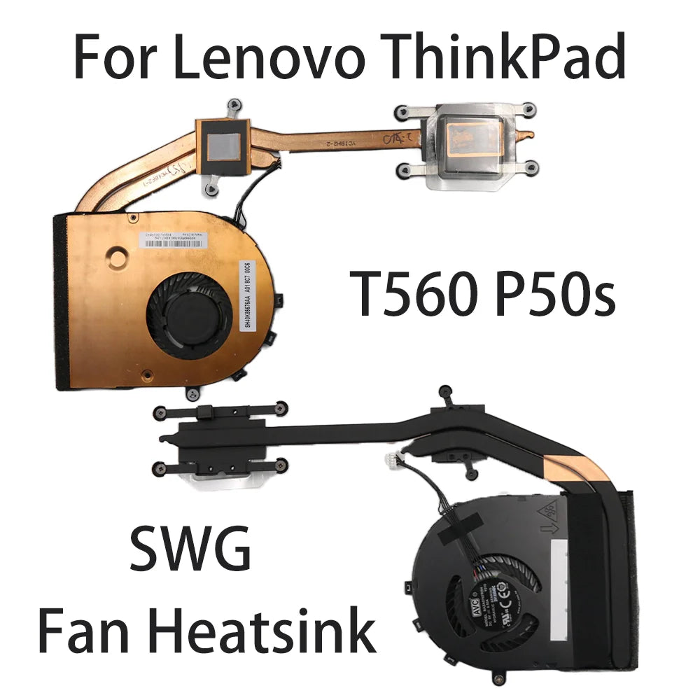 Original For Lenovo ThinkPad T560 P50s Laptop Fan Heatsink CPU Cooler Cooling Fan FRU:00UR843 00UR842 SWG Lenovo laptop repair parts