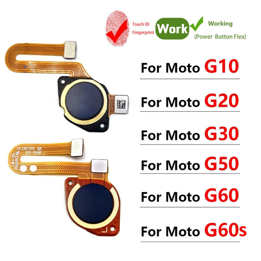 For Motorola Moto G10 G20 G30 G50 G60 G60s Fingerprint Sensor Home Return Key Menu Button Flex Ribbon Cable Motorola phone repair parts