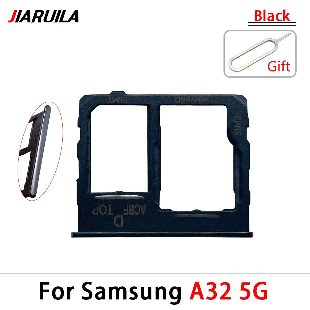 New Sim Card Tray Reader Socket Slot Holder For Samsung A32 A52 A72 4G 5G Replacement Part Samsung phone repair parts