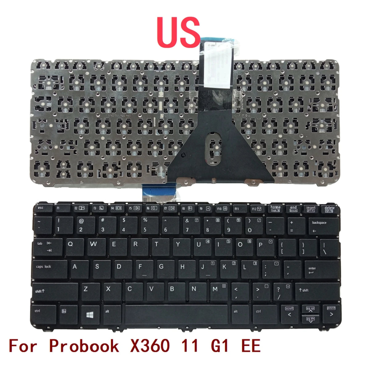 New US Laptop Keyboard For HP Probook X360 11 G1 EE Notebook PC Replacement HP laptop repair parts