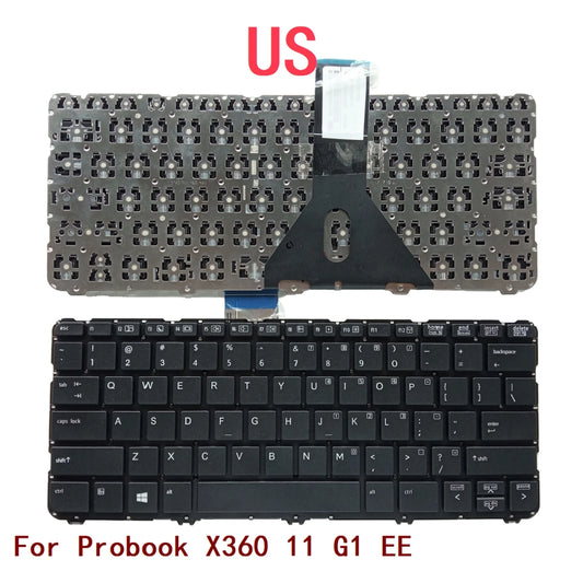 New US Laptop Keyboard For HP Probook X360 11 G1 EE Notebook PC Replacement HP laptop repair parts