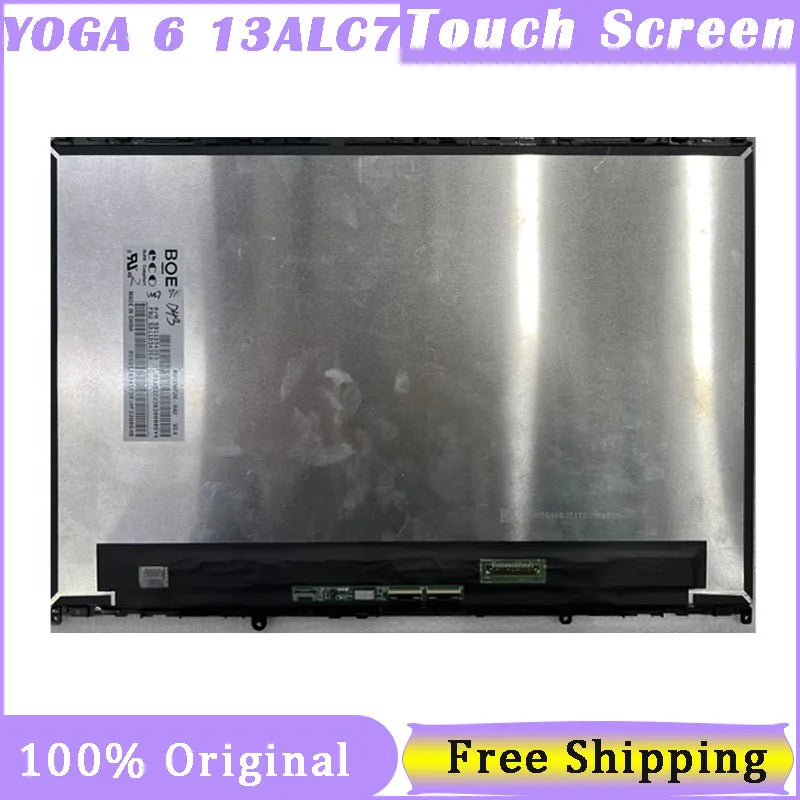 13.3 Inch Touch Screen For Lenovo Yoga 6 13ALC7 6-13ALC7 5D10S39766 Digitizer Replacement Assenbly With Frame FHD 1920*1080 Lenovo laptop repair parts