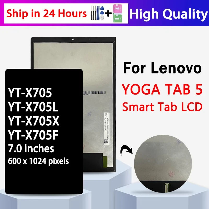 10.1''inch YT-X705 Display For Lenovo Yoga Tab 5 Smart Tab YT-X705L YT-X705X YT-X705F LCD Touch Screen Digitizer Assembly Panel Tablet repair parts