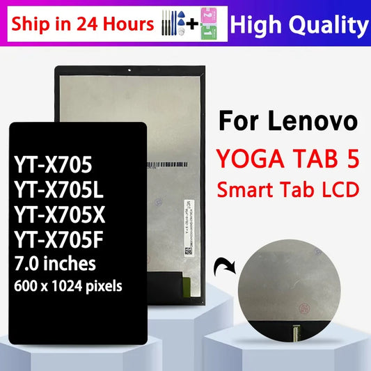 10.1''inch YT-X705 Display For Lenovo Yoga Tab 5 Smart Tab YT-X705L YT-X705X YT-X705F LCD Touch Screen Digitizer Assembly Panel Tablet repair parts