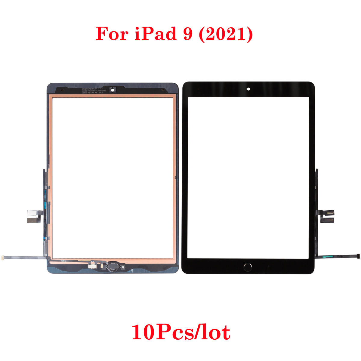 10Pcs/lot wholesale Brand New Touch Screen Digitizer Glass For iPad 9th 10.2" 2021 A2602 A2603 A2604 A2605 with Adhesive iPad tablet repair parts
