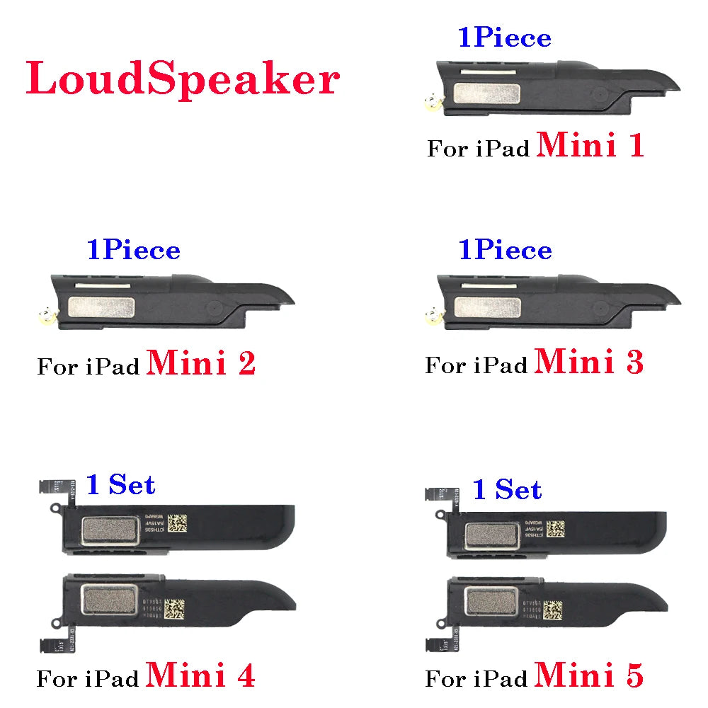LoudSpeaker Buzzer Ringer For iPad Mini 5 4 3 2 4 Loud Speaker Flex A1432 A1454 A1455 A1489 A1490 A1599 A1600 A1538 A1550 A2124 iPad tablet repair parts