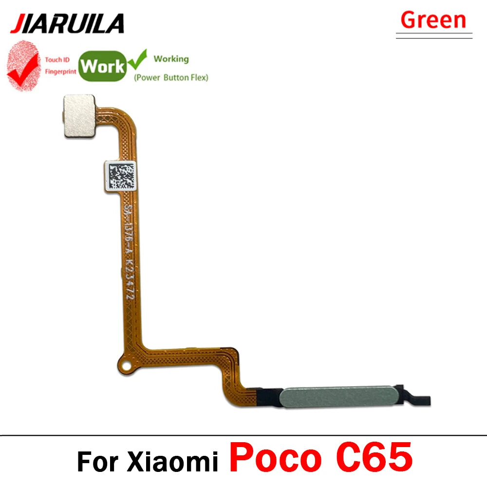 Home Button FingerPrint Touch ID Sensor Flex Cable Ribbon For Xiaomi Poco C50 C55 C65 C71 Replacement Parts Xiaomi  Xiao mi phone repair parts