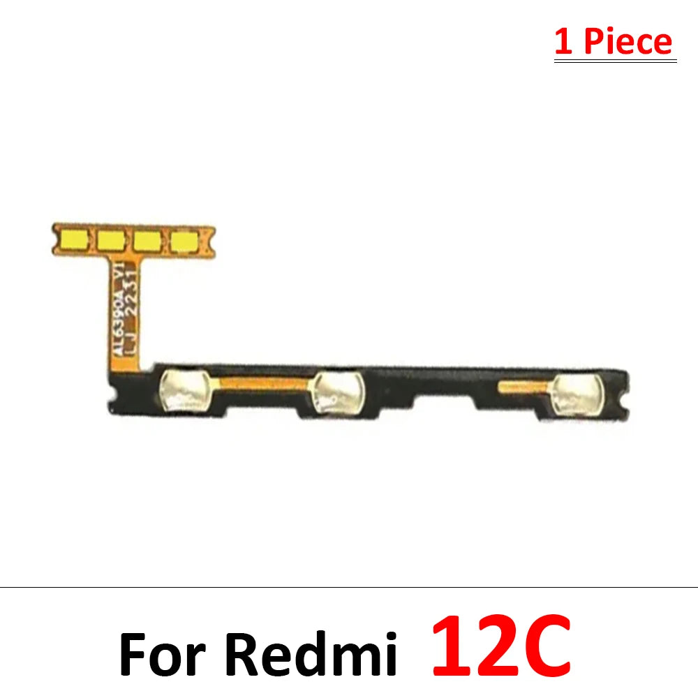 New For Xiaomi Redmi 9 10 9A 8 8A 10A 10C 12C 9C 9T 12 13 13C 14C 15 15C Power Volume Button Key Flex Cable Repair Parts  Xiaomi  Xiao mi phone repair parts