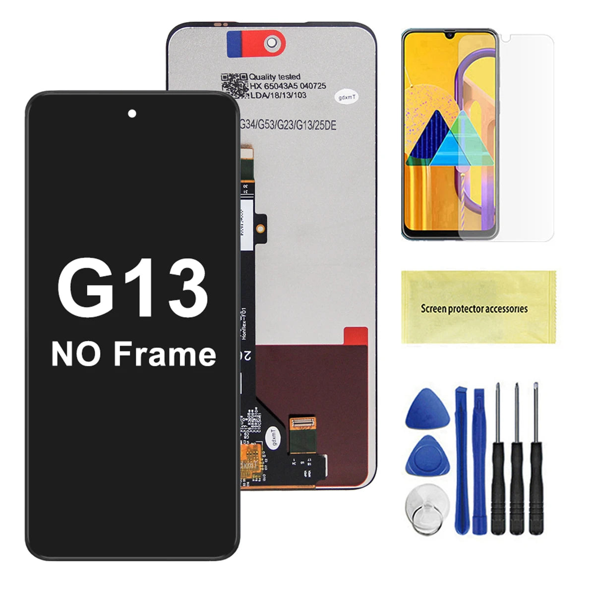 LCD for Motorola Moto G13 LCD Display Touch Screen Digitizer for Moto G13 XT2331 XT2331-1 XT2331-2 with Frame Screen Replacement Motorola phone repair parts