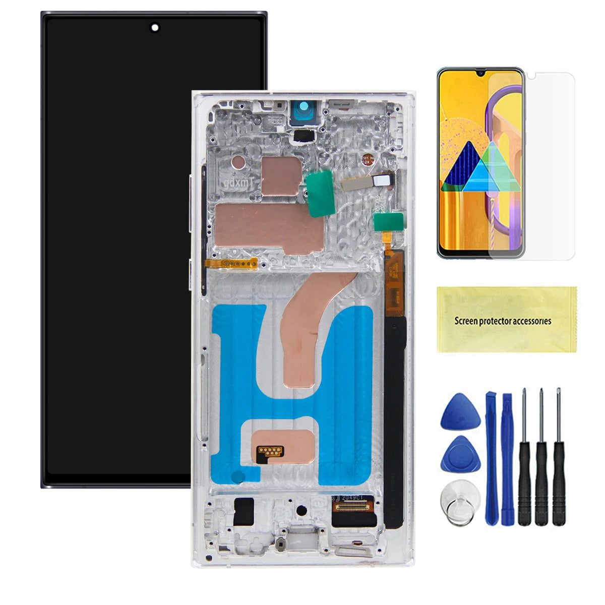 6.72'' S22 Ultra Display Screen Replacement for Samsung Galaxy S22 Ultra 5G S908B S908B/DS Lcd Digital Touch Screen With Frame Samsung phone repair parts
