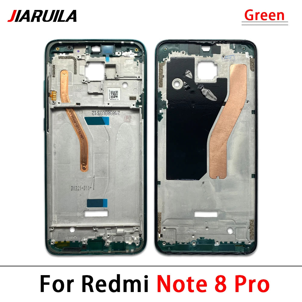New For Xiaomi Redmi Note 7 8 9s Pro Front Housing LCD Frame Screen Bezel Holder Replacement Parts Xiaomi  Xiao mi phone repair parts