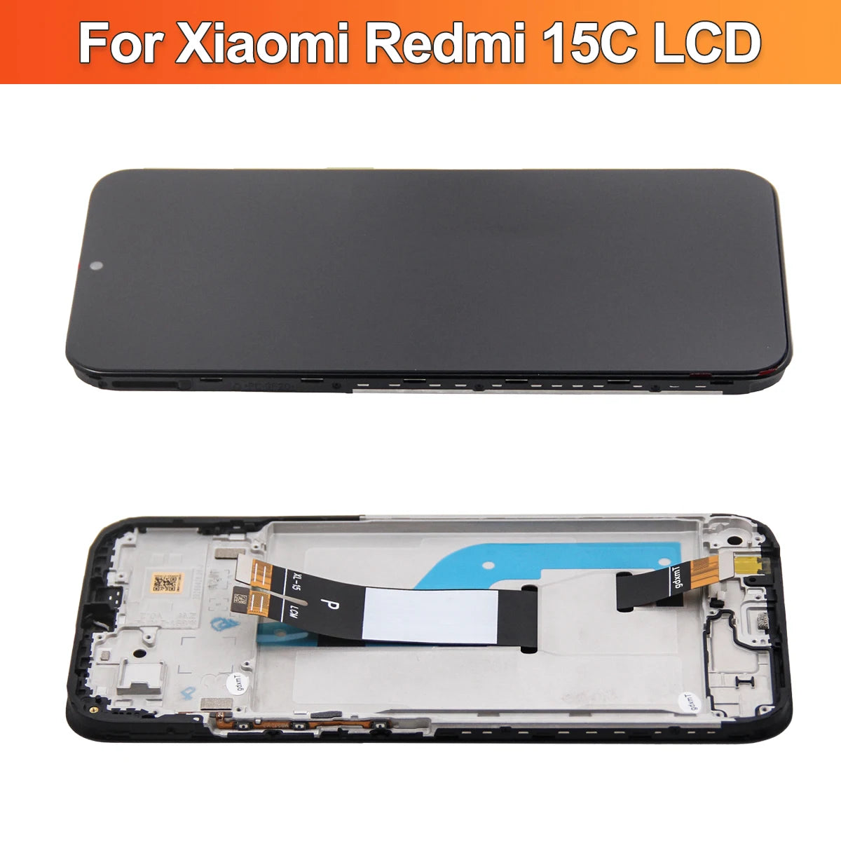 6.9"15C Screen For Redmi 15C 4G LCD Display Touch Screen For Redmi 15C 5G 2508CRN2BC Digitizer Assembly Repair Parts  With Frame Redmi phone repair parts