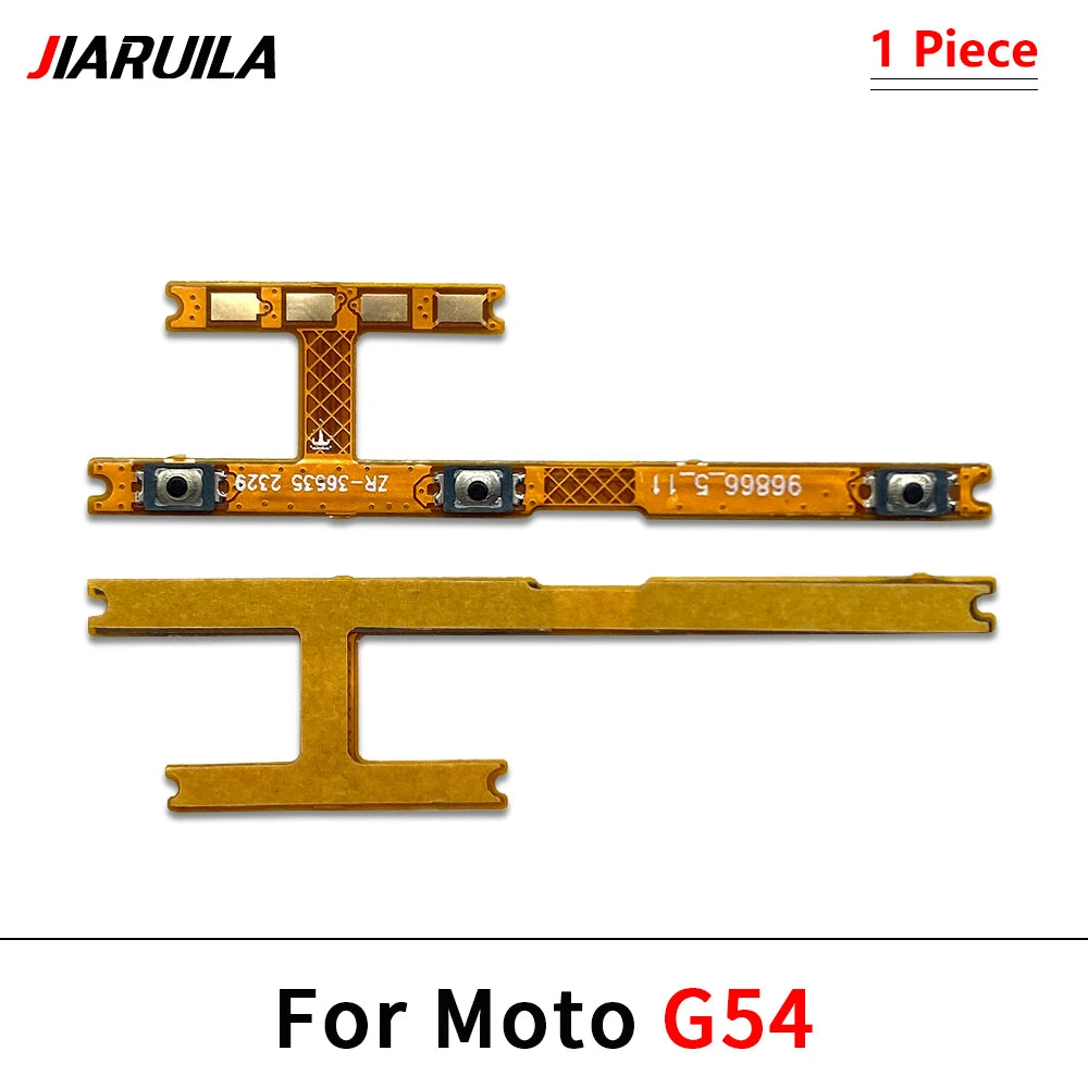 10Pcs, Power On Off Volume Button Key Flex Cable For Motorola Moto G22 G32 G52 G62 G72 G82 G13 G23 G53 G73 G04 G14 G34 G54 G84 Motorola phone repair parts