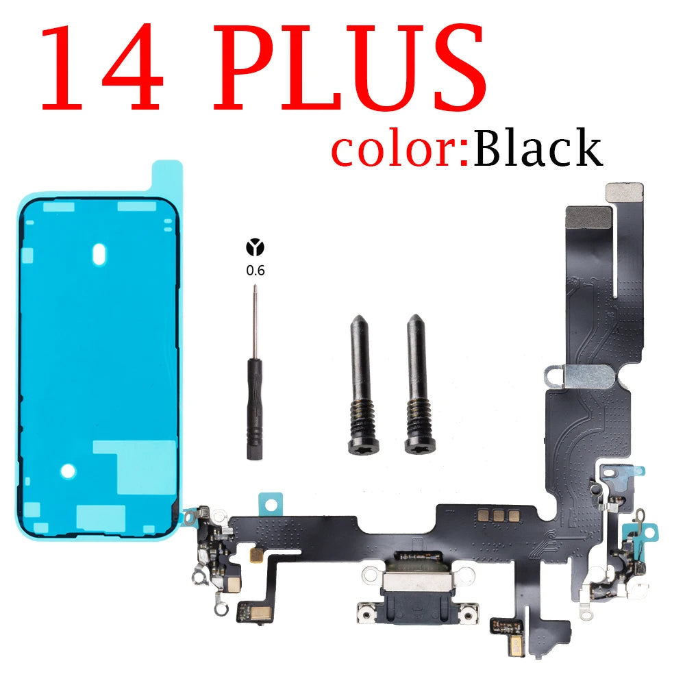 Charging Flex Cable for iPhone 11 12 mini 13 14 Pro max Dock Connector USB Charger Port Ribbon iPhone phone repair parts