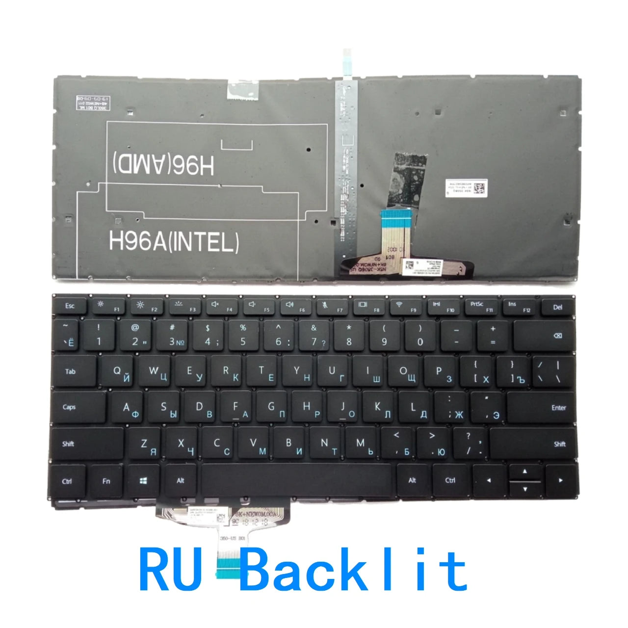 New US Russian Language  Backlit Keyboard For HUAWEI W19 VLR-W19 WRT-W19 HN-W19 WRT-W19R Notebook PC Replacement Keyboard HUAWEI laptop repair parts