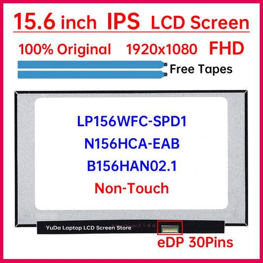 15.6" LCD Screen LP156WFC-SPD1 N156HCA-EAB B156HAN02.1 For Lenovo ThinkPad T590 Type 20N4 20N5 Display Matrix Panel FHD No-Touch Lenovo laptop repair parts