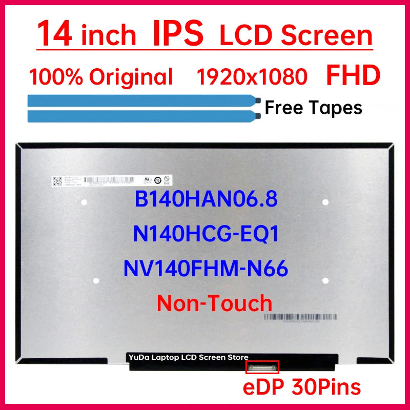 14" LCD Screen N140HCG-EQ1 B140HAN06.8 NV140FHM-N66 For Lenovo ThinkBook 14s G2 ITL Type 20VA Display Matrix Panel Replacement Lenovo laptop repair parts