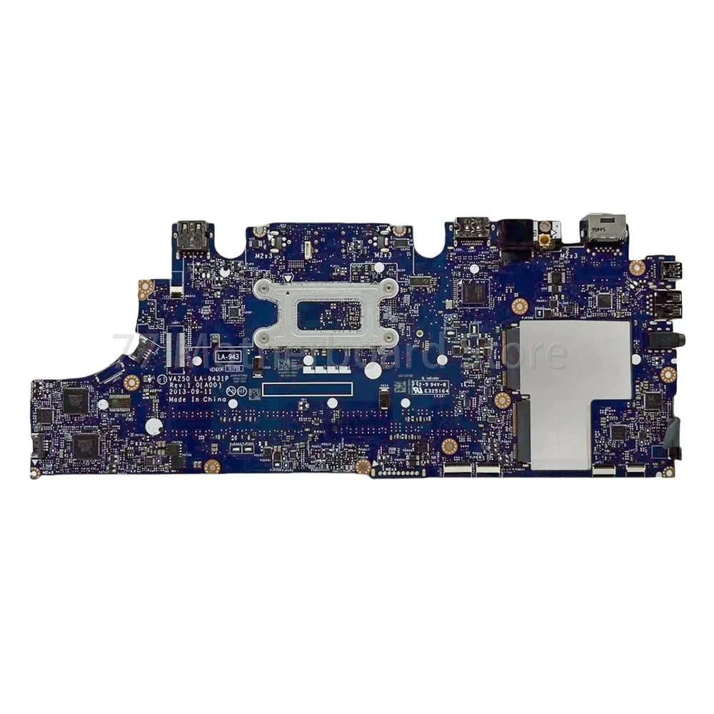 Laptop Motherboard VAZ50 LA-9431P For Dell Latitude 7240 E7240 With i3 i5 i7-4th Gen CPU DDR3 100% Test Dell laptop repair parts