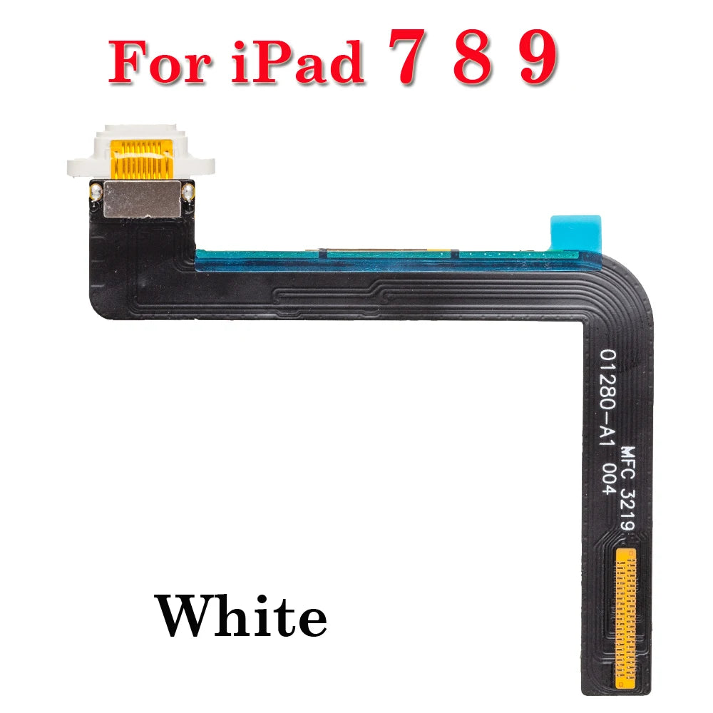 10-50Pcs Charger Dock Jack Socket Connector Data Flex Cable For iPad 5 6 7 8 9 air 1 2019 2020 2021 2017 2018 USB Charging Port iPad tablet repair parts