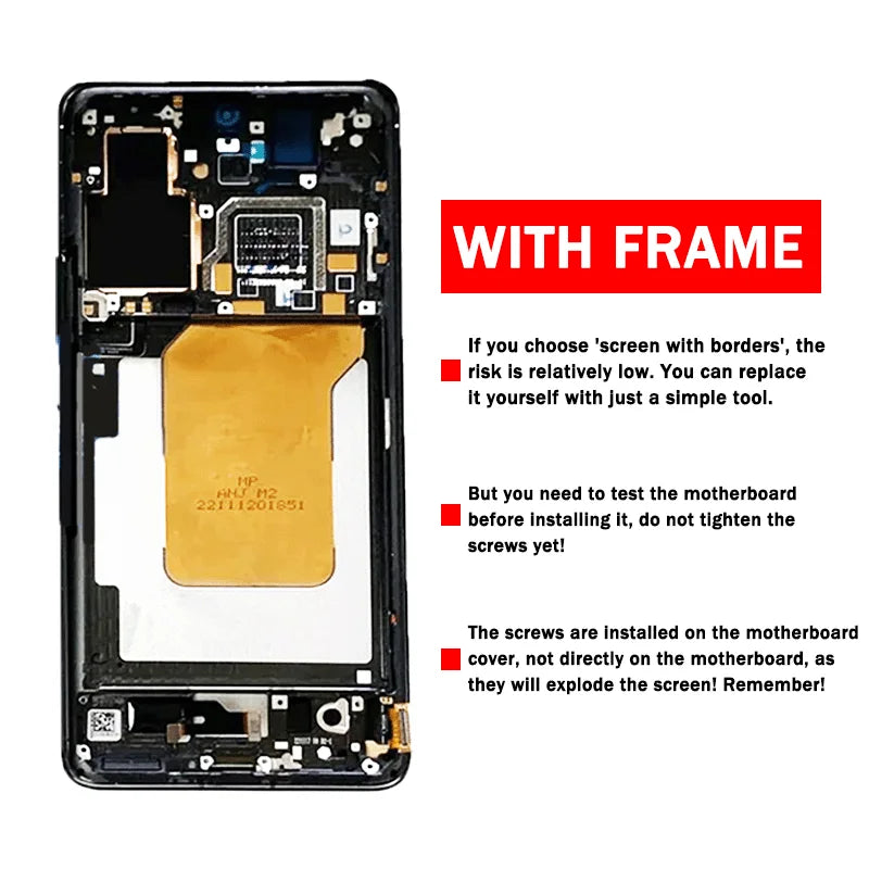 2210132G, 2210132C Premium Lcd for Xiaomi 13 Pro Display Touch Screen Digitizer Panel Assembly For MI 13 Pro Lcd With Frame Xiaomi phone repair parts