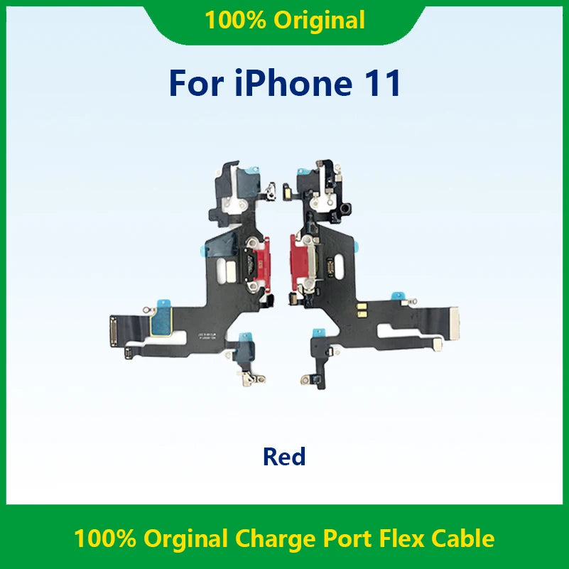 1pcs USB Charging Charger Port Flex Cable For iPhone 11 Dock Charger Connector With Microphone Flex Replacement For Repair Phone iPhone phone repair parts