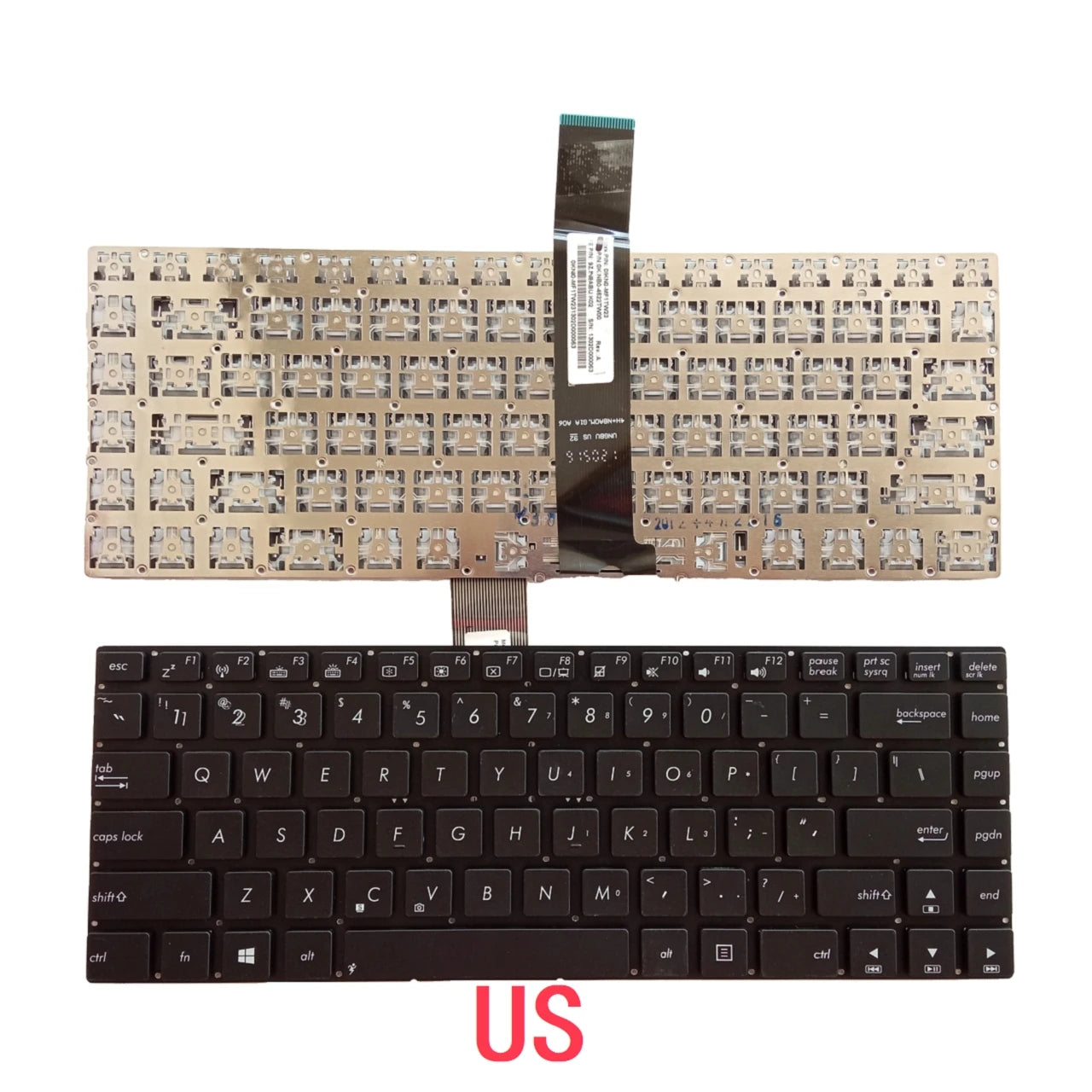 New US Russian Spanish Latin Laptop Keyboard For ASUS N46 N46VB N46VJ N46VM N46VZ Notebook PC Replacement ASUS laptop repair parts
