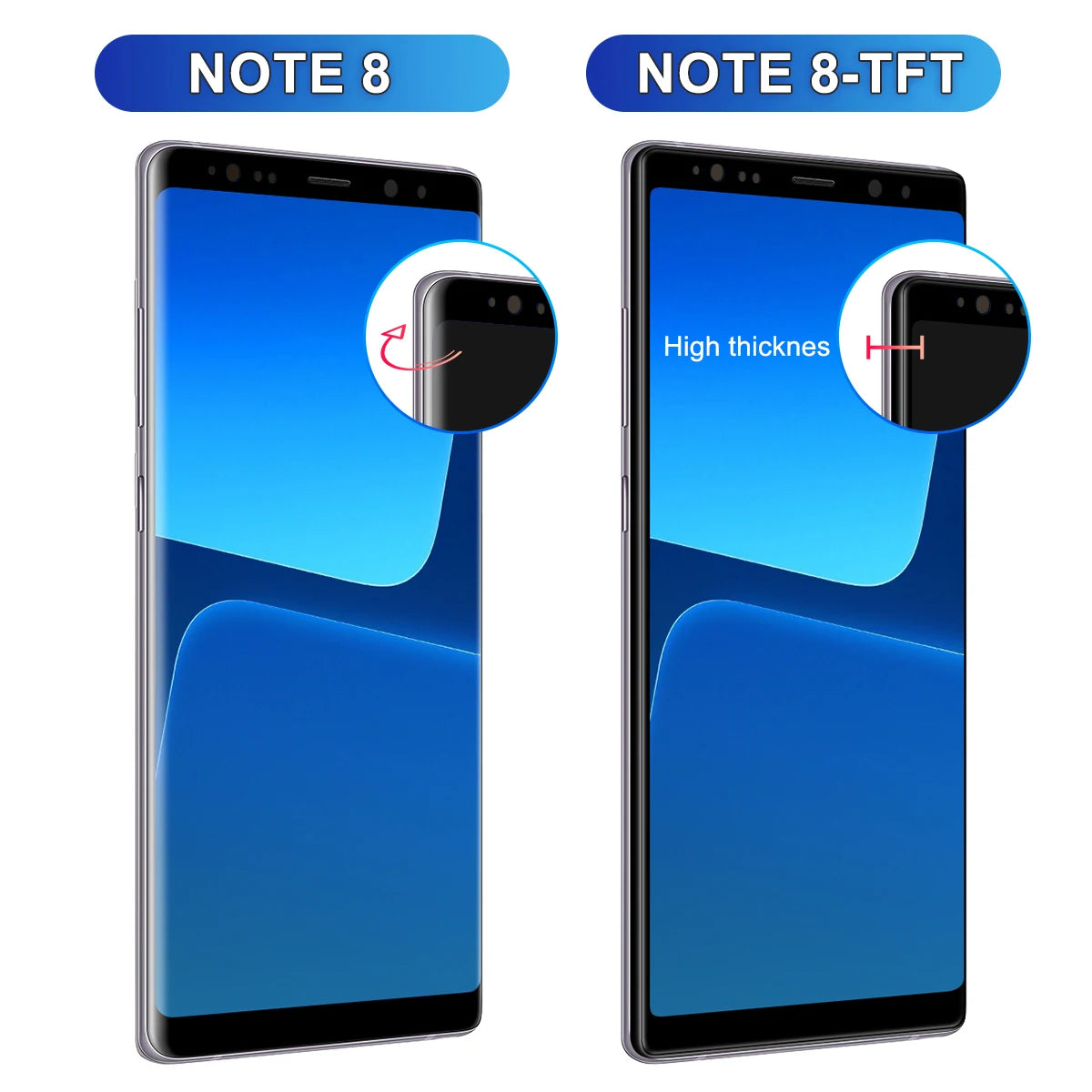 Note 8 LCD With Frame For Samsung Note8 N950F N950U N950W N950FD LCD Display Touch Screen Digitizer Assembly Display 100% Tested Samsung phone repair parts