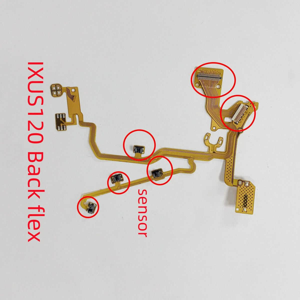 New IXUS120 Camera Lens Back Flex Cable With Sensor for Canon IXUS120 ixus120 Lens Cable Repair Parts Digital Camera repair parts