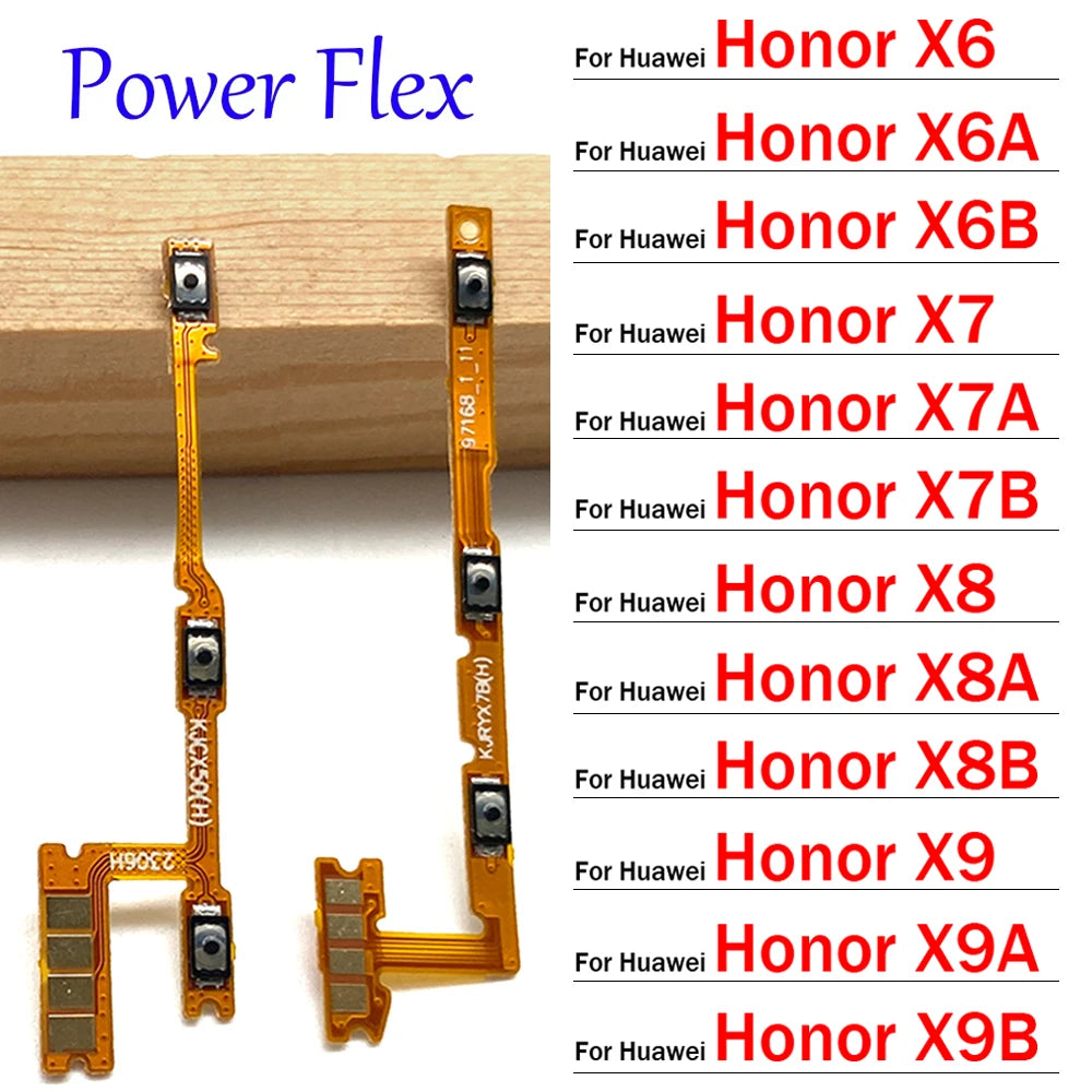 New Power Flex Cable ON OFF Switch Button Flex Cable For Huawei Honor X5 X6 X6s X6A X6B X7 X7A X7B X8 X8A X8B X9 X9A X9B 4G 5G Huawei phone repair parts