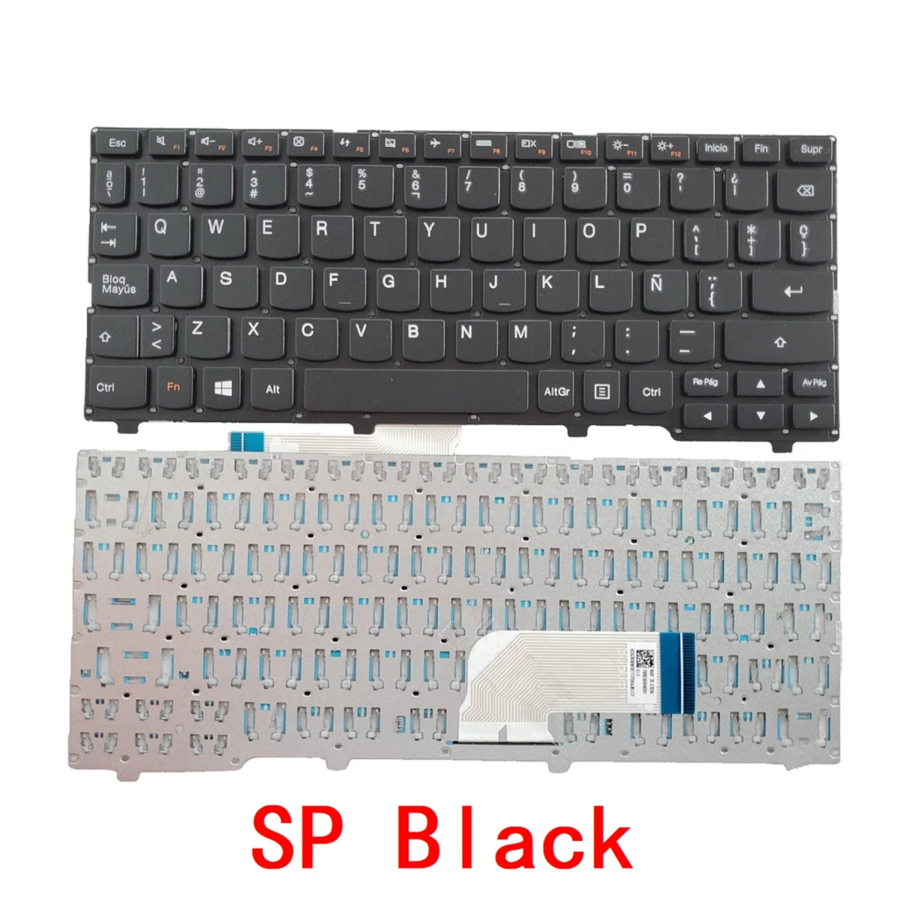 New US Russian Spanish Latin Portuguese Laptop Keyboard For Lenovo ideapad 100S 100S-11IBY 100S-11 Notebook PC Replacement Lenovo laptop repair parts