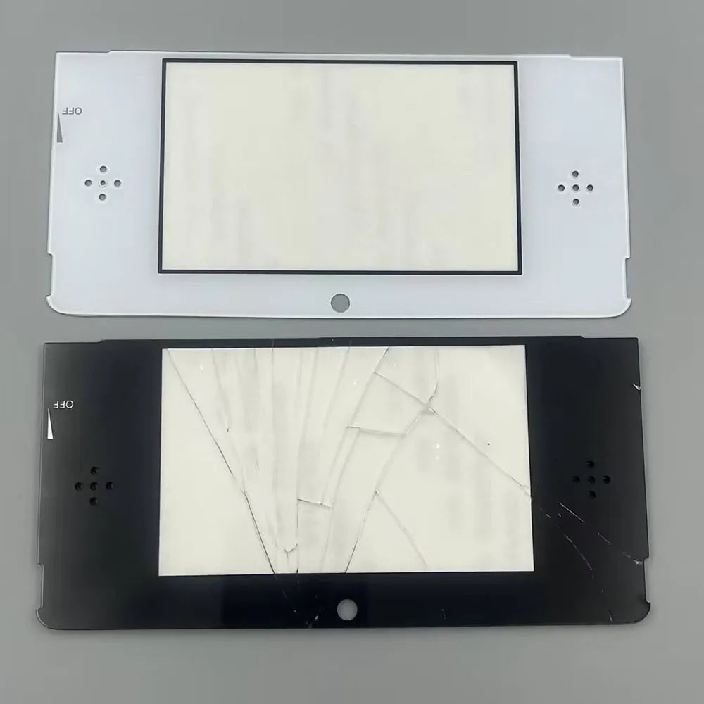 1PC  Plass Or Glass Top Screen Protector Cover Lens Replacement For  Nintendo 3DS Front LCD Game console repair parts
