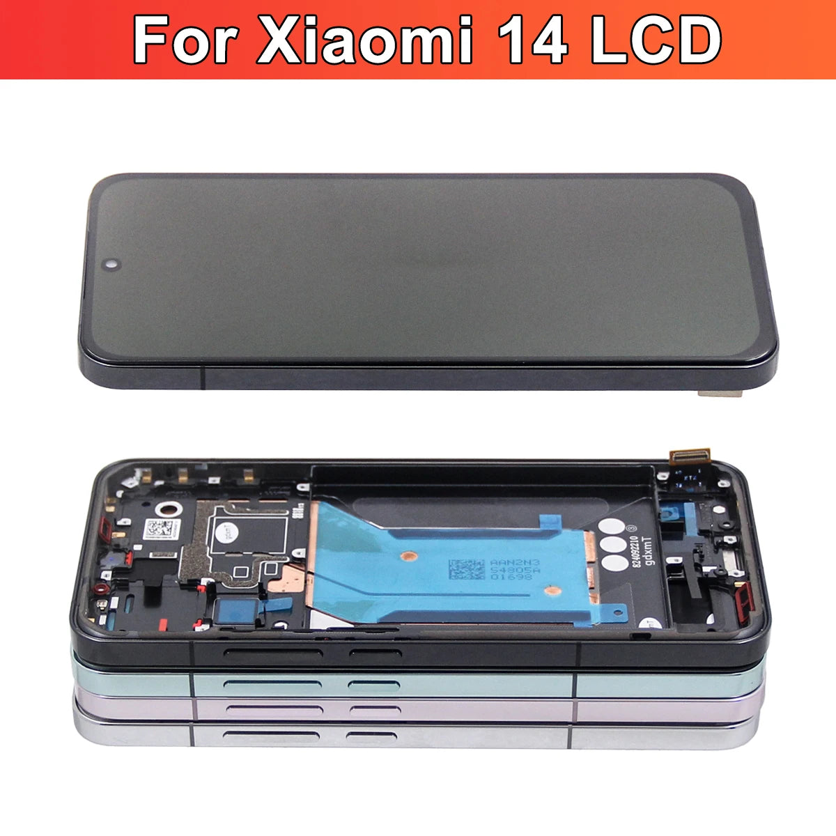 6.36'' AMOLED Replacement For Xiaomi Mi 14 LCD Display Touch Screen for Mi 14 23127PN0CC, 23127PN0CG LCD Parts Xiaomi phone repair parts