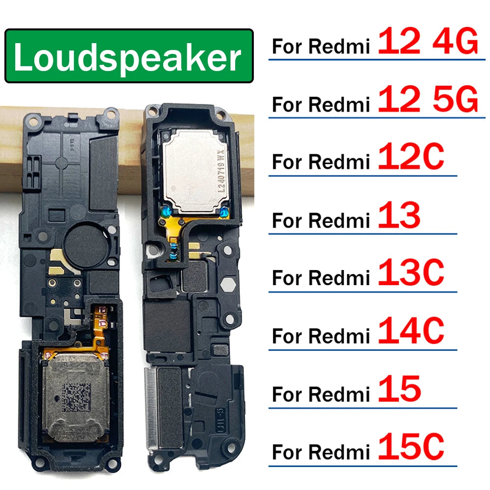 New Loud Speaker Ringer For Xiaomi Redmi 12 12C 13 13C 14C 15 15C 4G 5G Ringer Buzzer Flex Cable Replacement Parts Xiaomi  Xiao mi phone repair parts