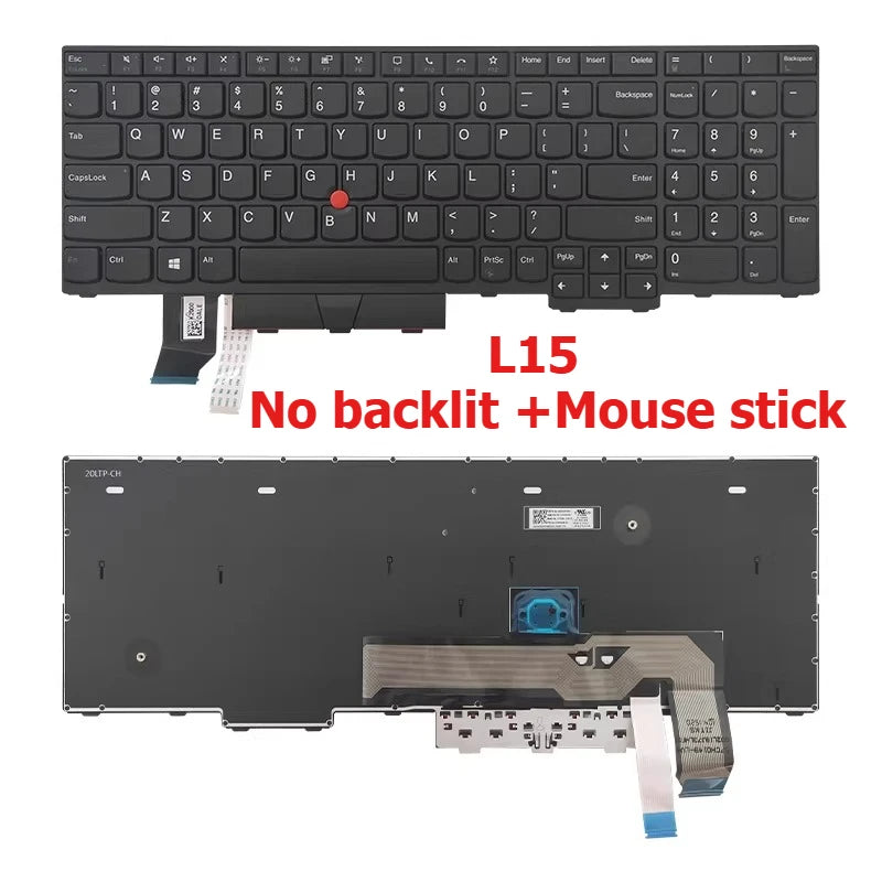 Keyboard for Lenovo  Thinkpad E14 R14 E15 T14 T15 L14 L15 T14S p14s S3 GEN2 backlight mouse stick KEYBOARD Lenovo laptop repair parts