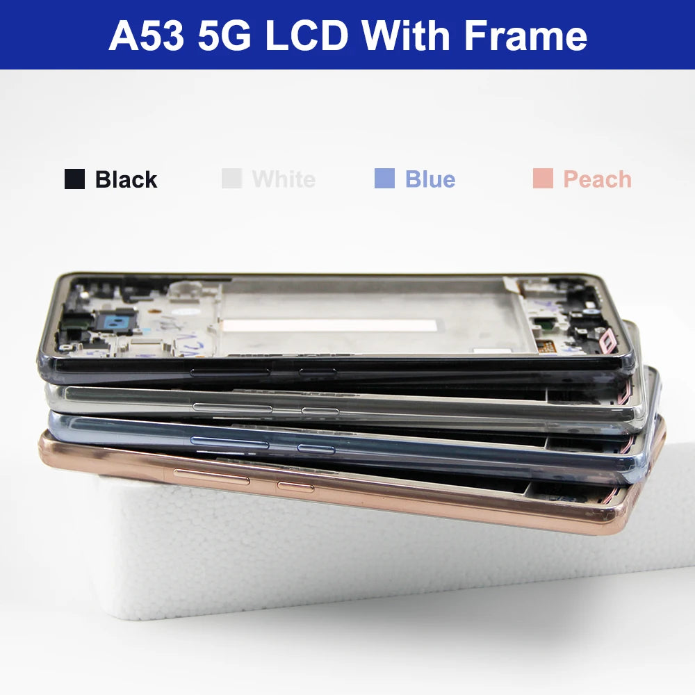 6.5'' tft A53 5G Screen Replacement, for Samsung Galaxy A53 5G A536 A536B A5360 Lcd Display Digital Touch Screen with Frame Samsung phone repair parts