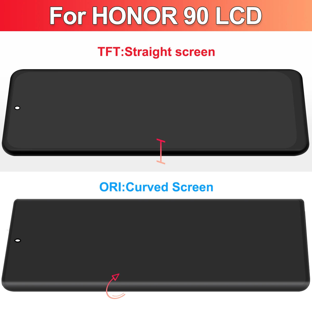 For Huawei For Honor 90 LCD Display REA-AN00, REA-NX9 Touch Screen With Touch Screen Replacement Parts 100% Tested Honor phone repair parts