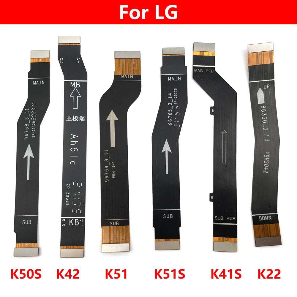 New For LG K22 K41s K42 K50s K51 K51s K52 K61 K62 K92 Power Mainboard Main Board Motherboard Connector Flex Cable LG phone repair parts