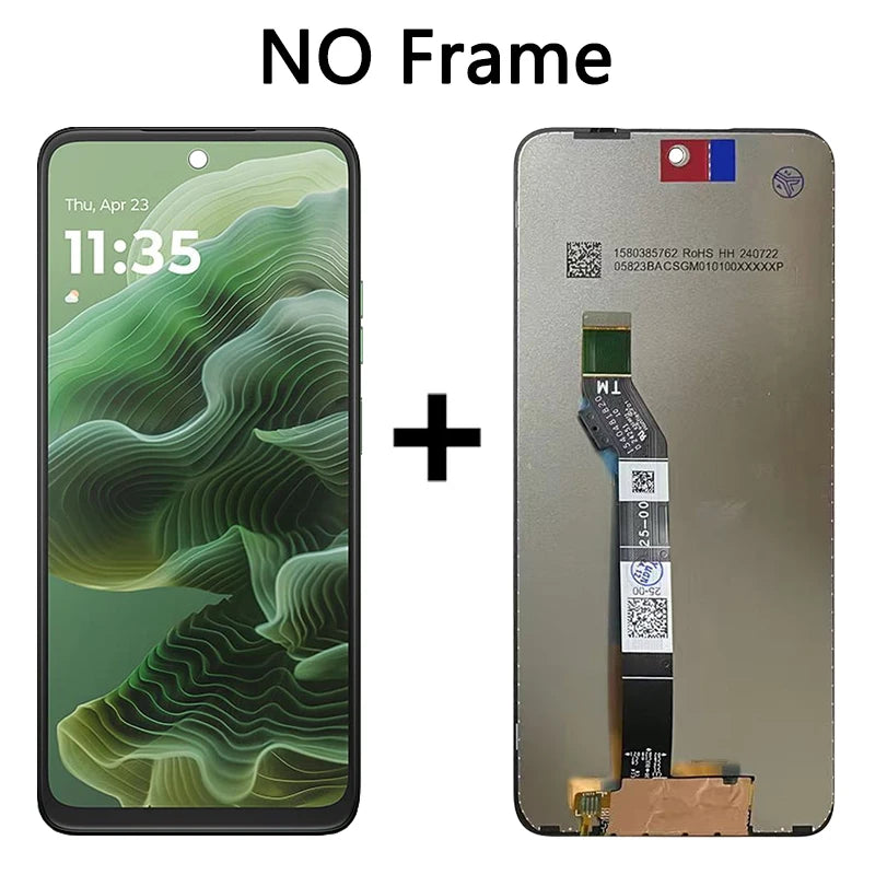 6.72“Tested G35 Screenn Replacement For Motorola Moto G35 5G XT2433-4 LCD Display + Touch Screen Sensor Digiziter Assembly Motorola phone repair parts