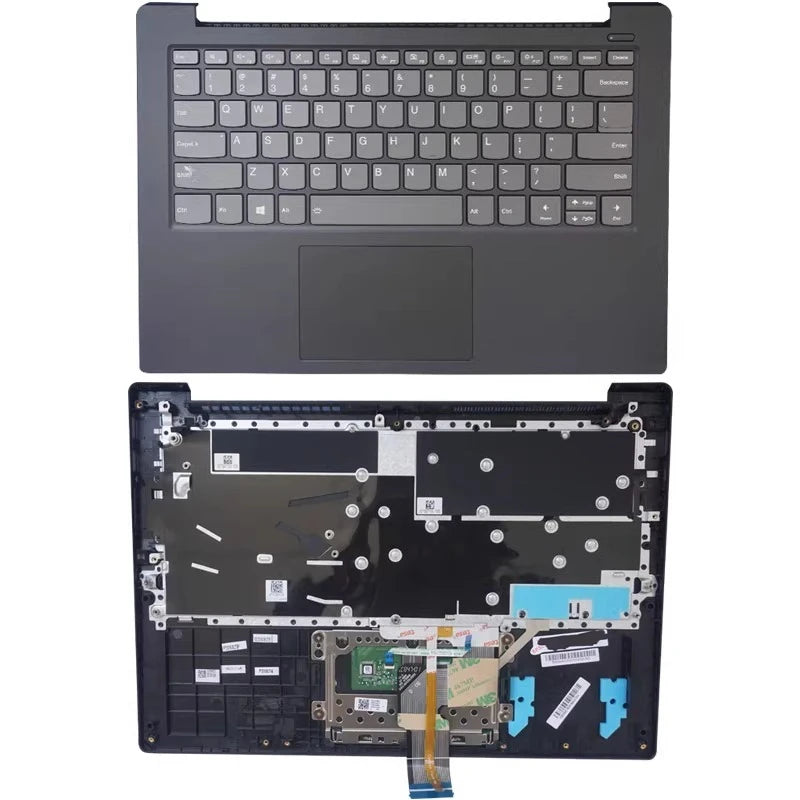 Upper case keyboard for Lenovo Xiaoxin 14 2019 Keyboard S340-14 S340-14IML topcase palmrest keyboard touchpad bottom cover Lenovo laptop repair parts