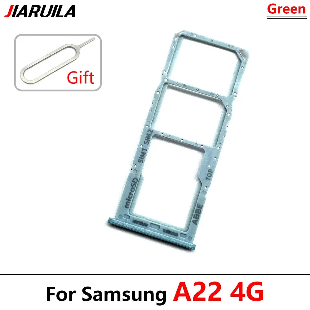 SIM Card Tray Slot Holder Adapter Accessories For Samsung A22 A32 4G 5G Replacement Spare Parts Samsung phone repair parts