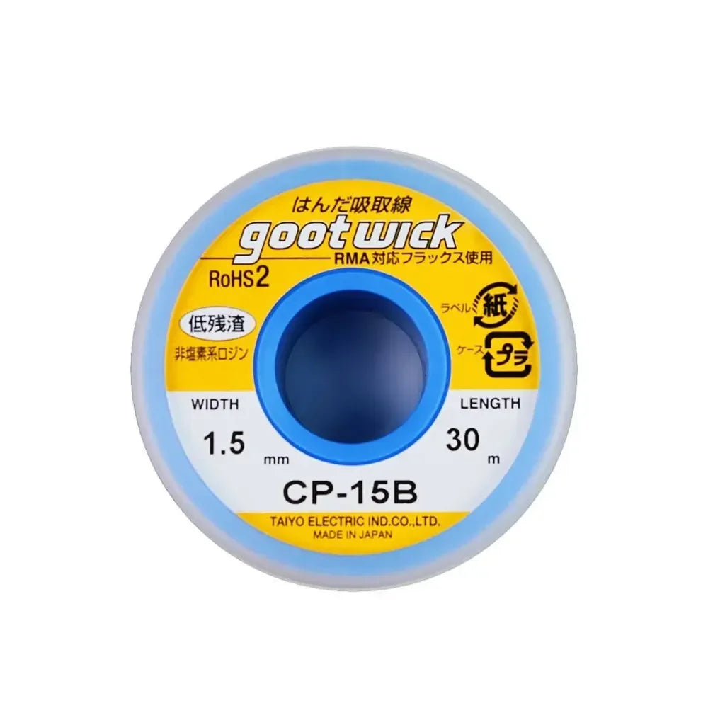 GOOT High Quality Desoldering Wick With Braided Copper Wire CP2015 1515 3015 3515 2515 BGA Solder Paste Remover repair tools Kit Professional Repair Tools