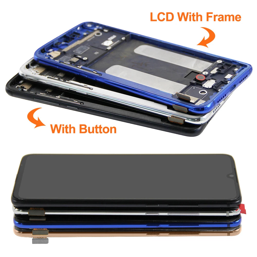 6.39" Amoled Screen for Xiaomi Mi 9 Lite LCD Display Digital Touch Screen Assembly with Frame for Mi CC9 Replacement M1904F3BG Xiaomi phone repair parts