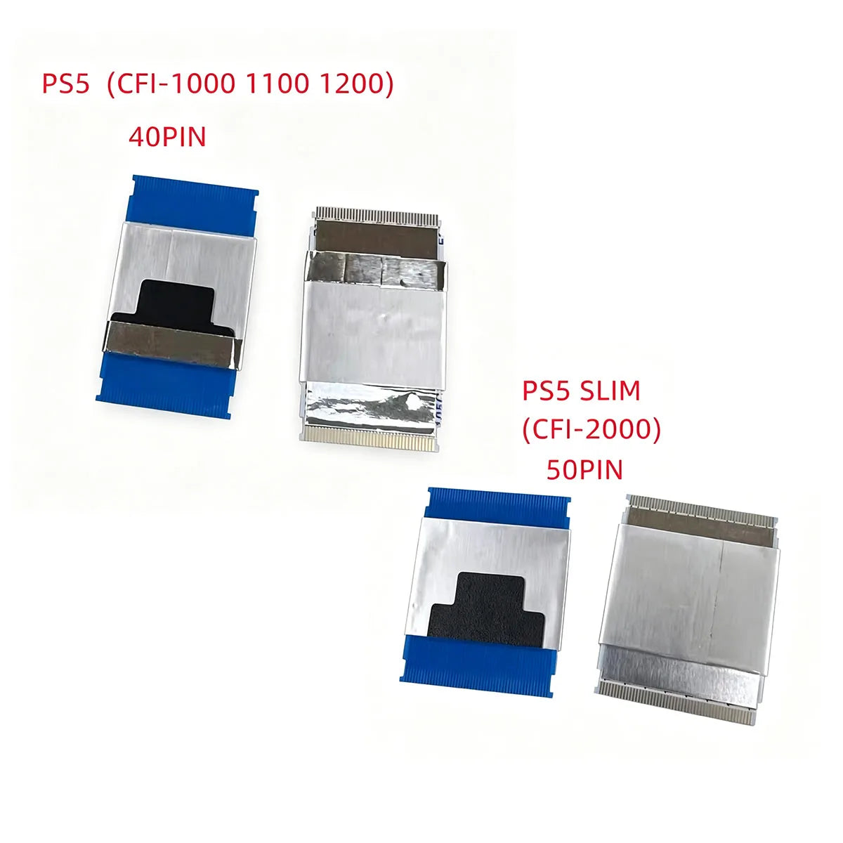 1/5PCS Side Board 40PIN/50PIN USB TYPE-A/TYPE-C Socket Connection Ribbon Flex Cable For PS5 Slim 1000 1100 1200 Motherboard Game console repair parts