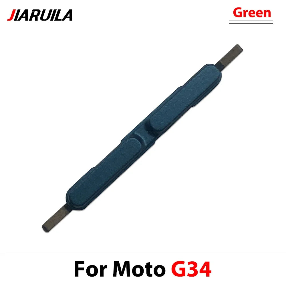 10Pcs, Side Key Power and Volume Button Key For Motorola Moto G04 G14 G24 G34 G54 G84 Replacement Parts Motorola phone repair parts