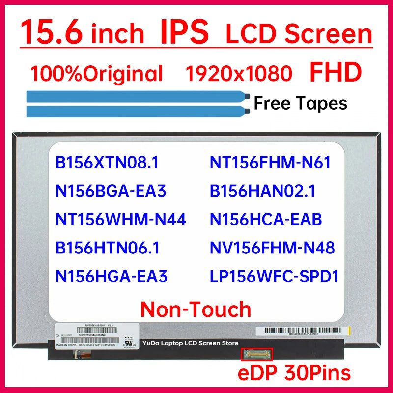 15.6" LCD Screen For Lenovo ideapad L340-15 S340-15 S145-15API 15AST 15IGM 15IIL 15IKB 15IWL 15IML 15IRH Display Matrix Panel Lenovo laptop repair parts